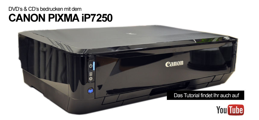 DVD und CD bedrucken Canon iP7250