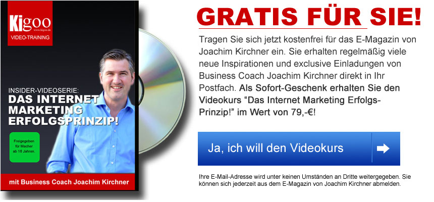 Holen Sie sich das kostenfreie Digitale Produkt von Joachim Kirchner!
